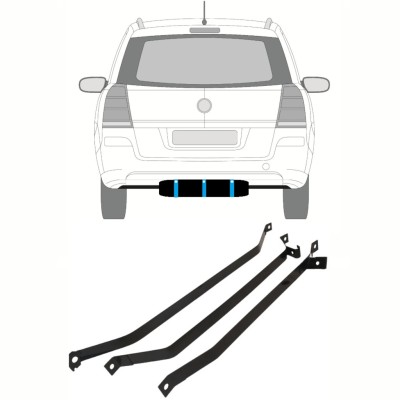 Brandstoftank klemmen voor Opel Zafira B 2005-2012 16026