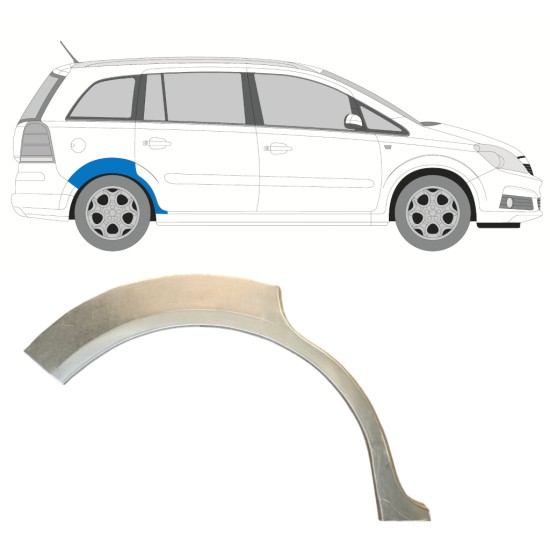 Reparatiepaneel achterspatbord