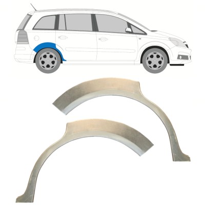Reparatiepaneel achterspatbord voor Opel Zafira B 2005-2012 / Links + Rechts / Set 14758