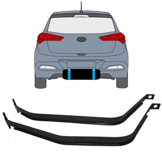 Brandstoftank klemmen voor Hyundai i20 2014-2020 15116