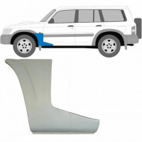 Reparatie voorste spatbord onderste deel voor Nissan Patrol 1997-2009 / Links 6261