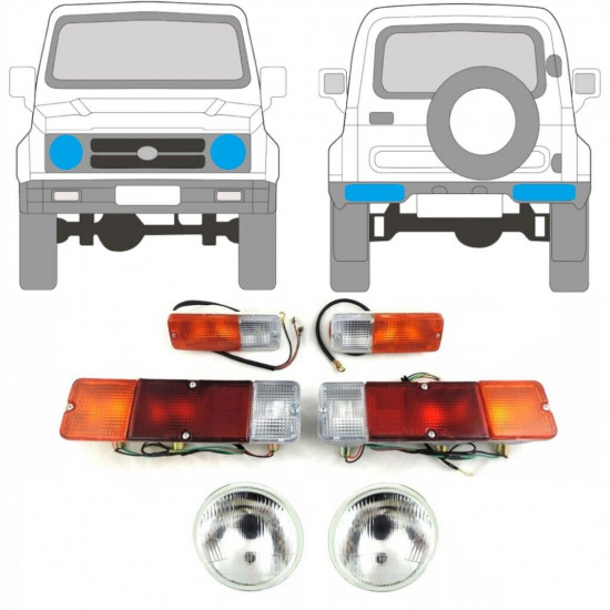 SUZUKI SAMURAI 1986-1995 VOORLICHT + RICHTINGAANWIJZER + LICHT / SET