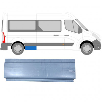 RENAULT MASTER 2010- ACHTERSPATBORD REPARATIEPANEEL / RECHTS