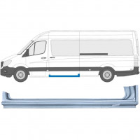 Schuifdeur dorpel reparatiepanel  voor Mercedes Sprinter 2006- / Links 5584