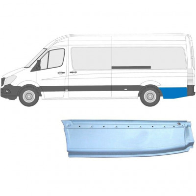 Reparatiepaneel achterspatbord voor Mercedes Sprinter 2006- / XLWB / Links 5583