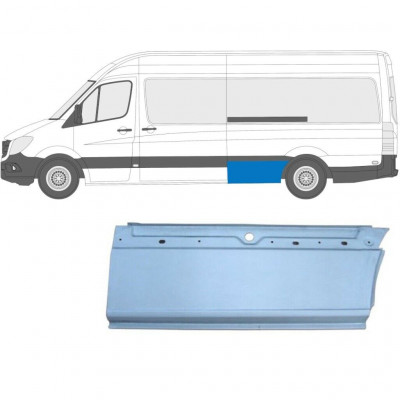 Reparatiepaneel achterspatbord voor Mercedes Sprinter 2006- / LWB / XLWB / Links 5721