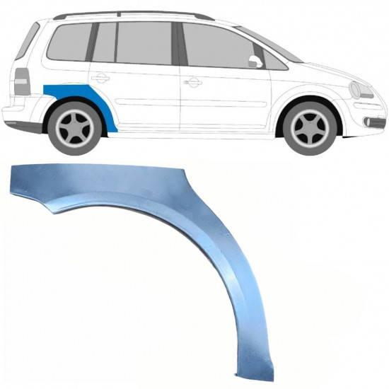 Reparatiepaneel achterspatbord voor VW Touran 2003-2015 / Rechts 5107